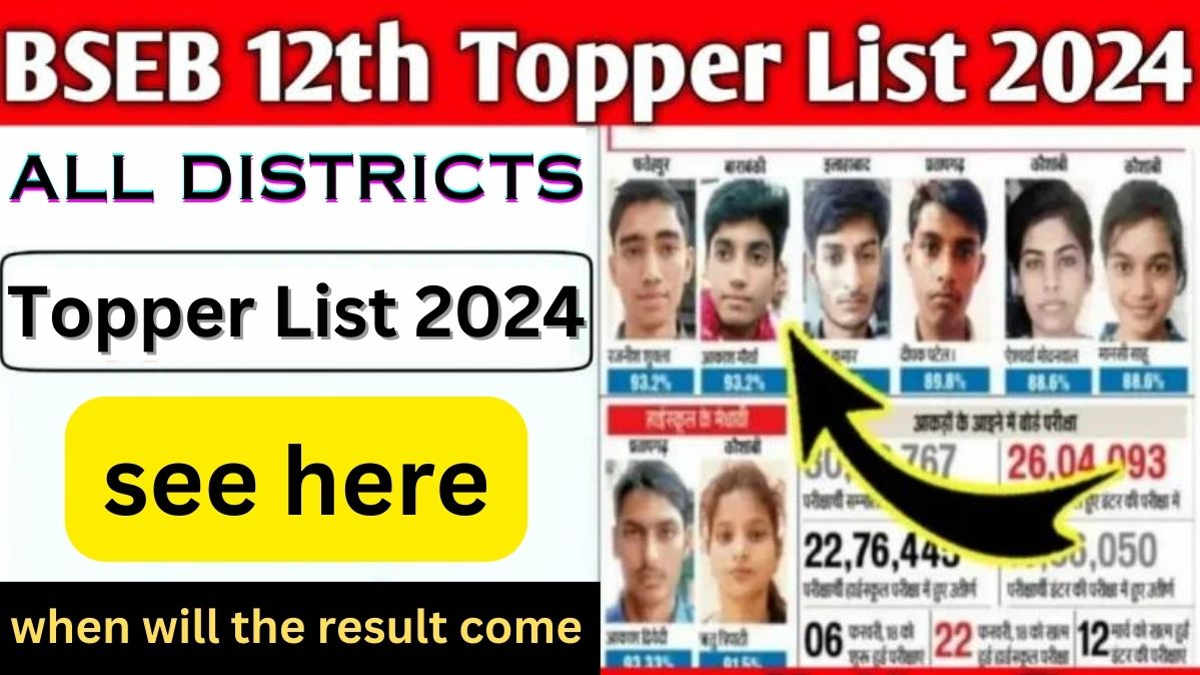 Bihar Board 12th Toppers List 2024