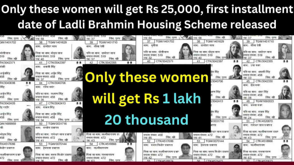 Ladli Behna Awas Scheme 1st Installment